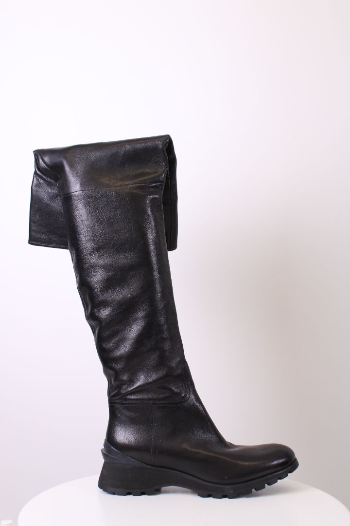 Prada Shoe Long Boots 40 Black Shoes
