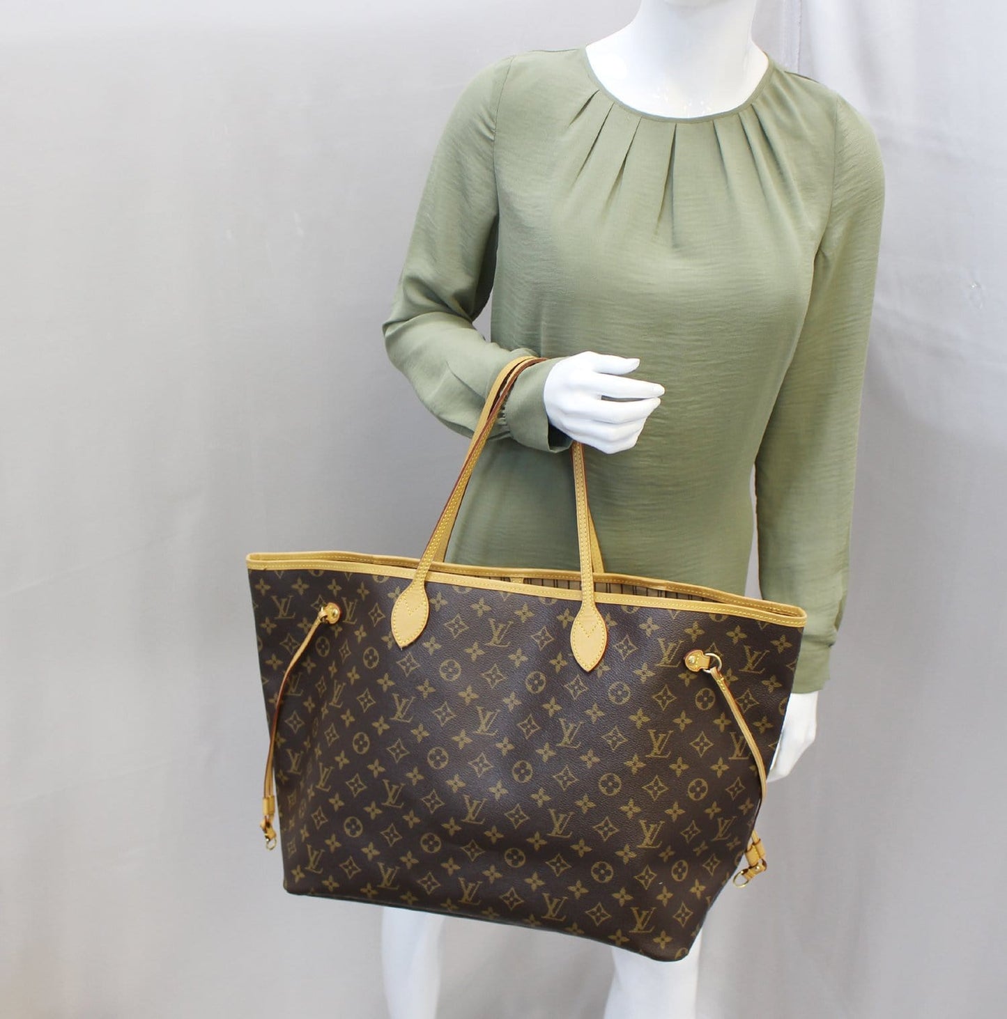 Louis Neverfull Gm Shoulder Bag Canvas Monogram