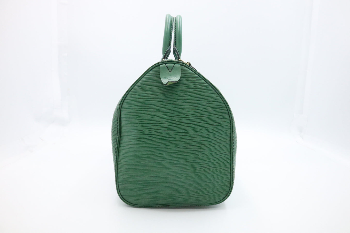 Louis Vuitton Speedy 30 Green Leather Epi Handbag Epi Leather