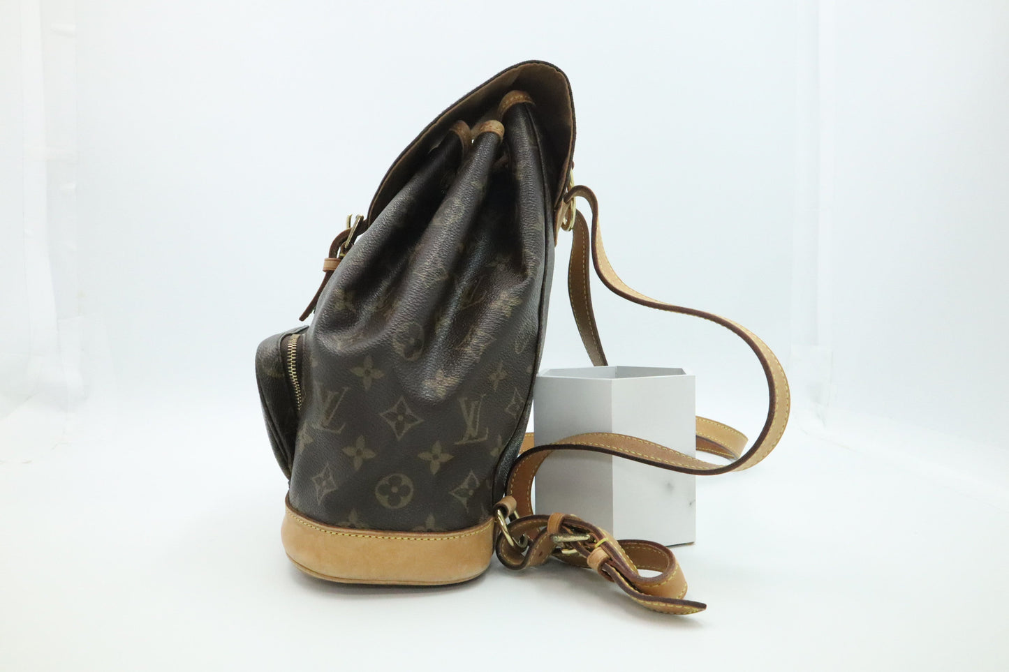 Louis Vuitton Montsouris MM Monogram Canvas Handbag Canvas 1