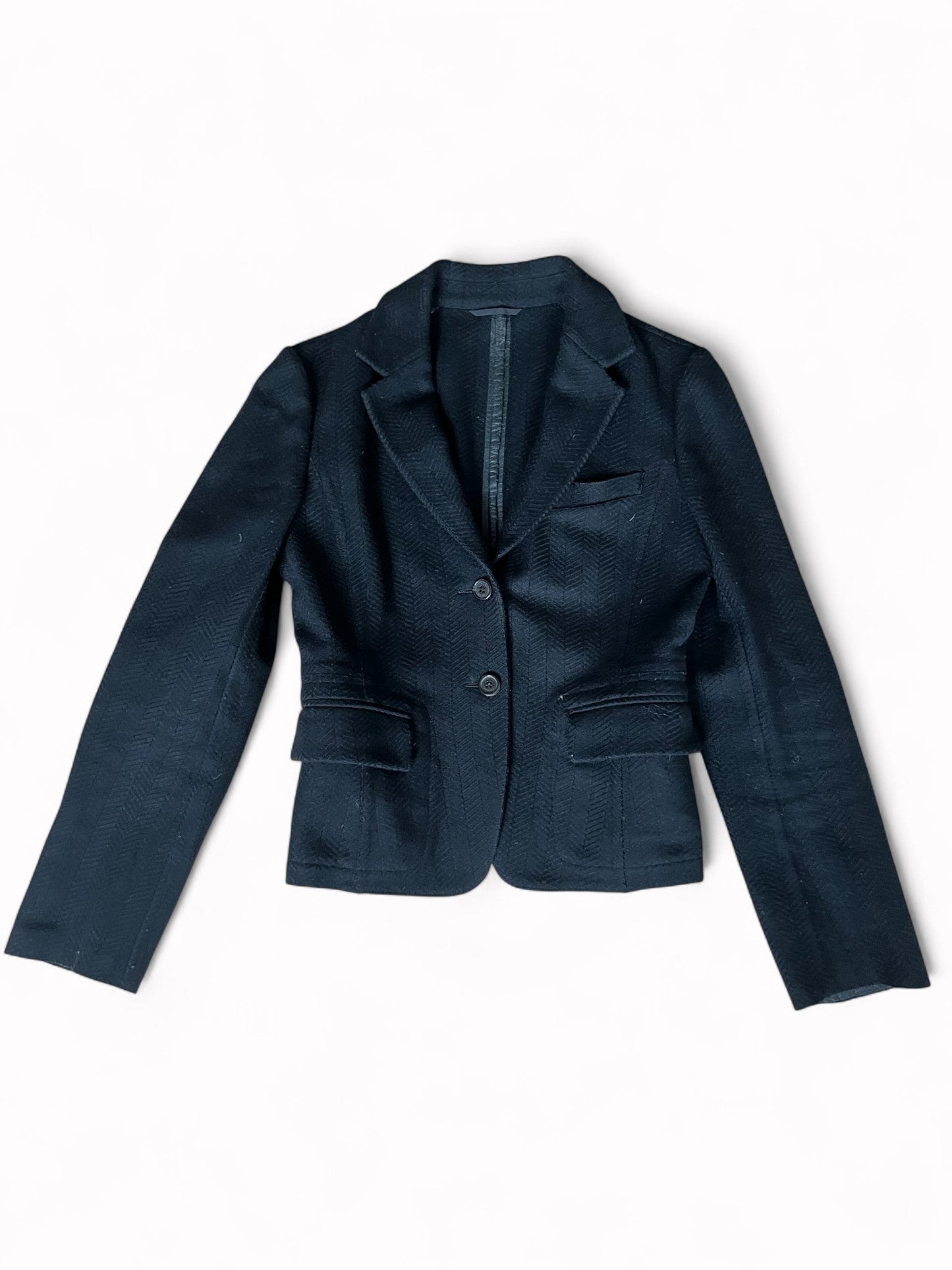 Prada Handbag 00s Sport Wool Blazer in Black