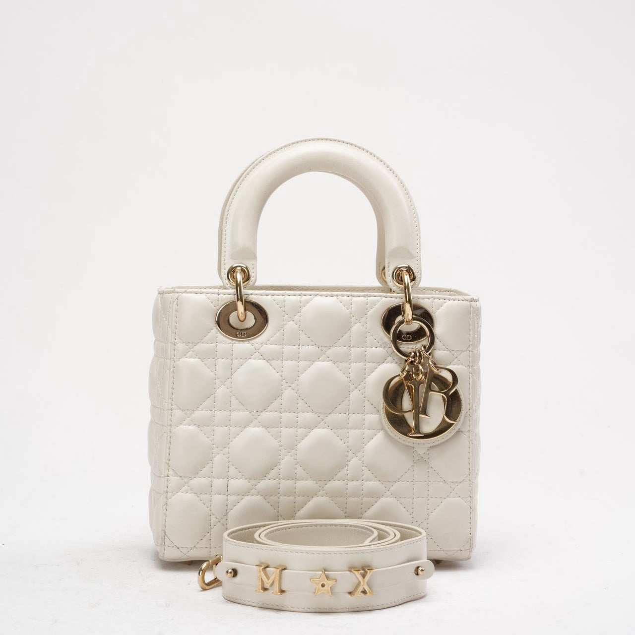 Dior Handbag Lady My ABC Bag White Small