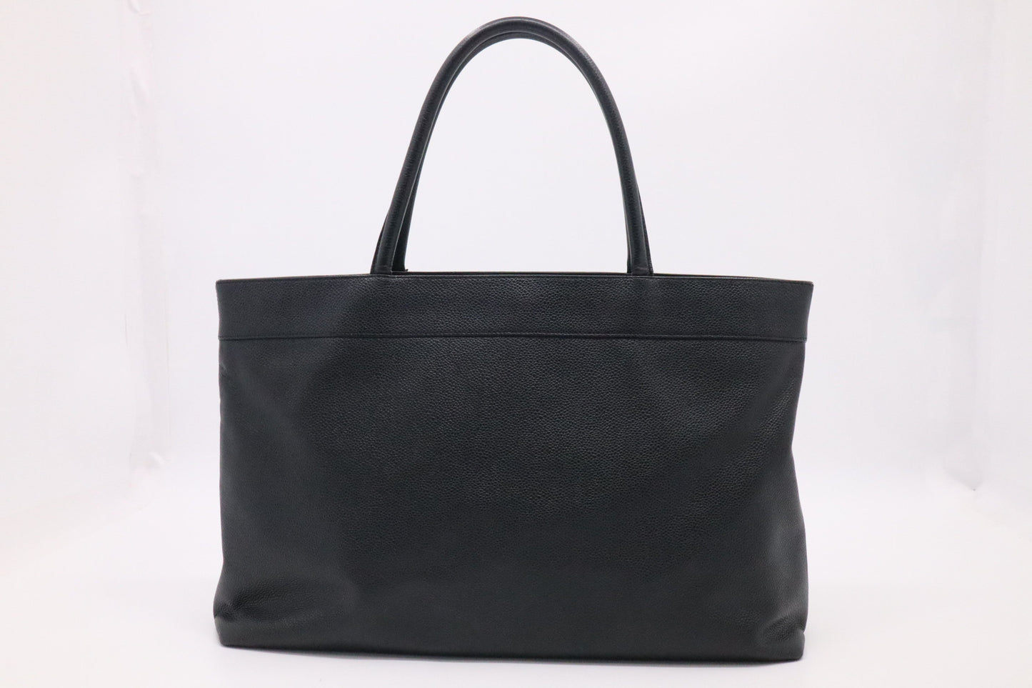 Chanel Caviar Black Leather Tote Bag