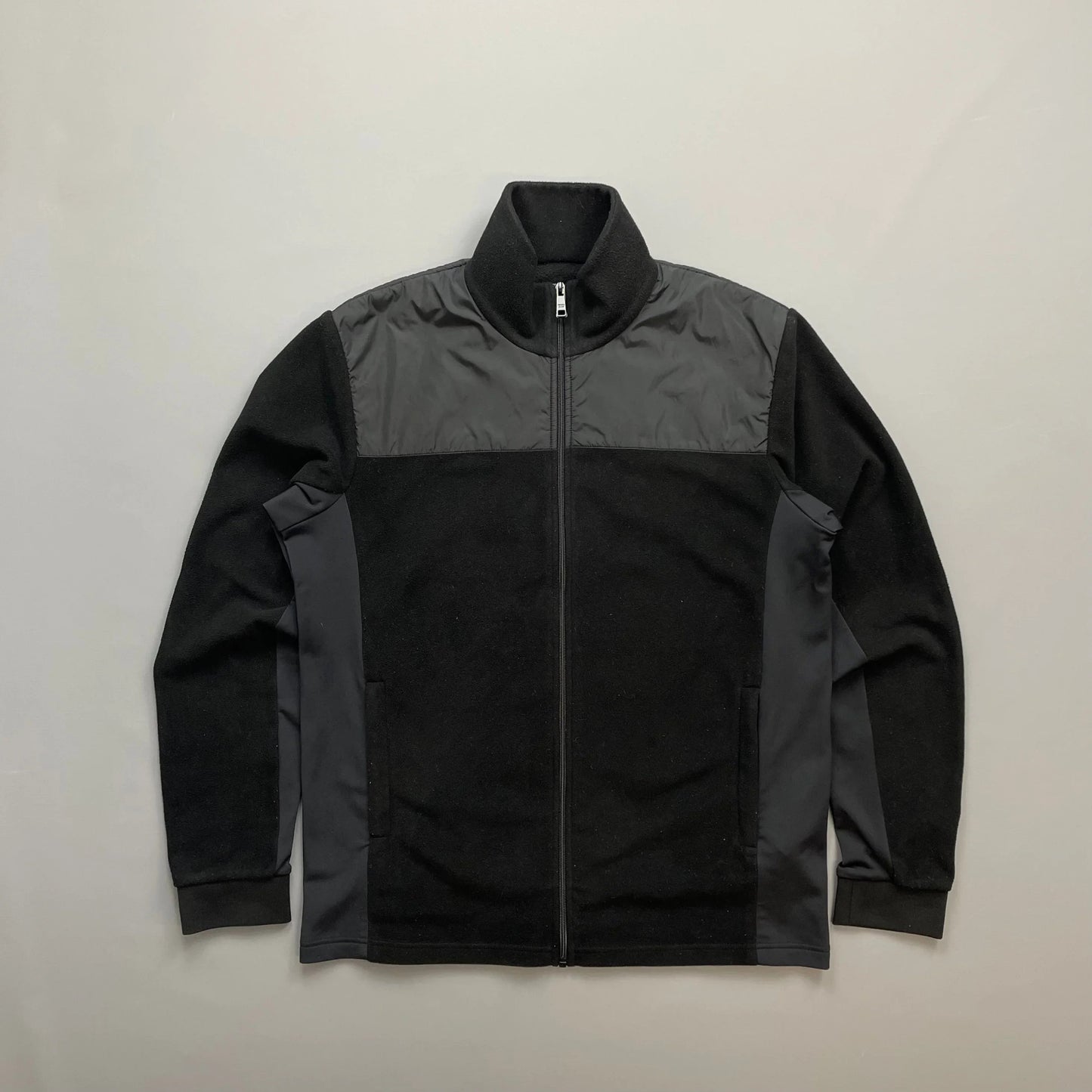 Prada Shoulder Bag Sport Shoulder Panel Fleece Jacket Nylon Black