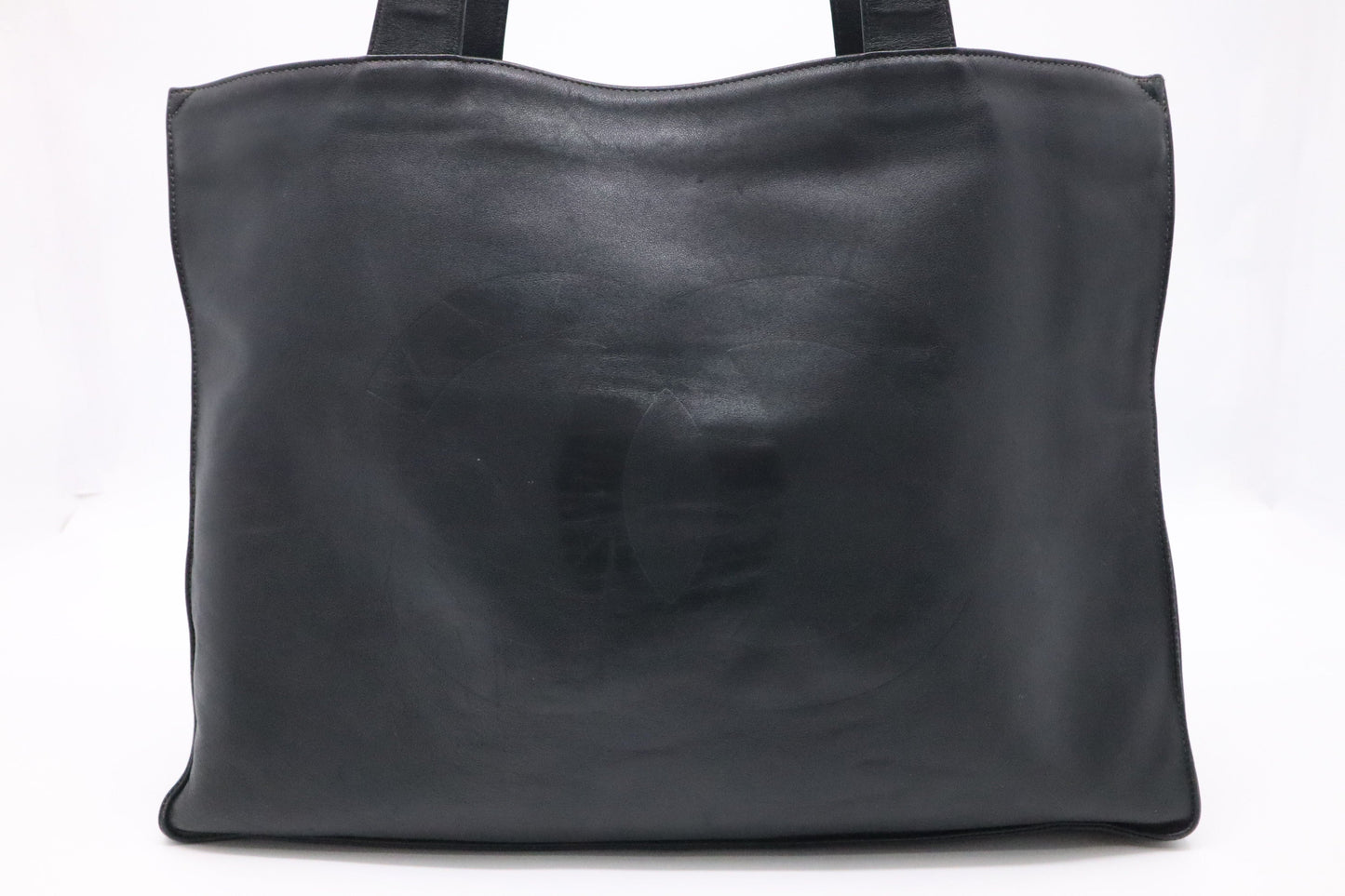 Chanel Black Leather Tote Bag