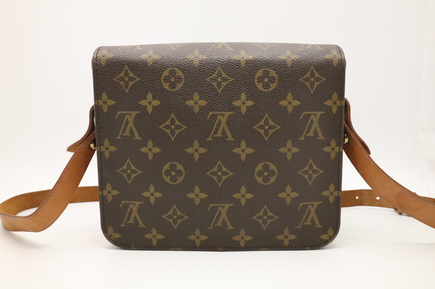 Louis Vuitton Cartouchiere MM Monogram Canvas Handbag Canvas 1