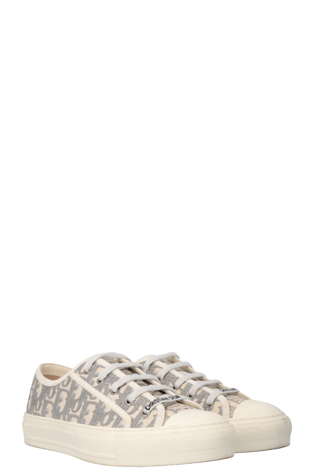 Dior Handbag Walk`n Sneakers Oblique Grey 2 Gray Shoes