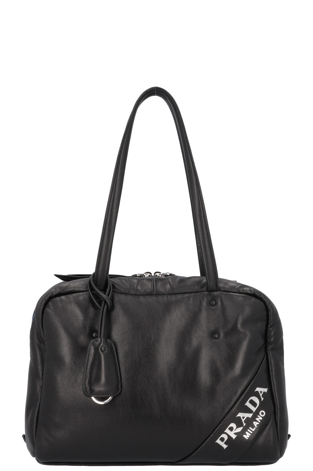 Prada Padded Bowler Bag Black Handbag