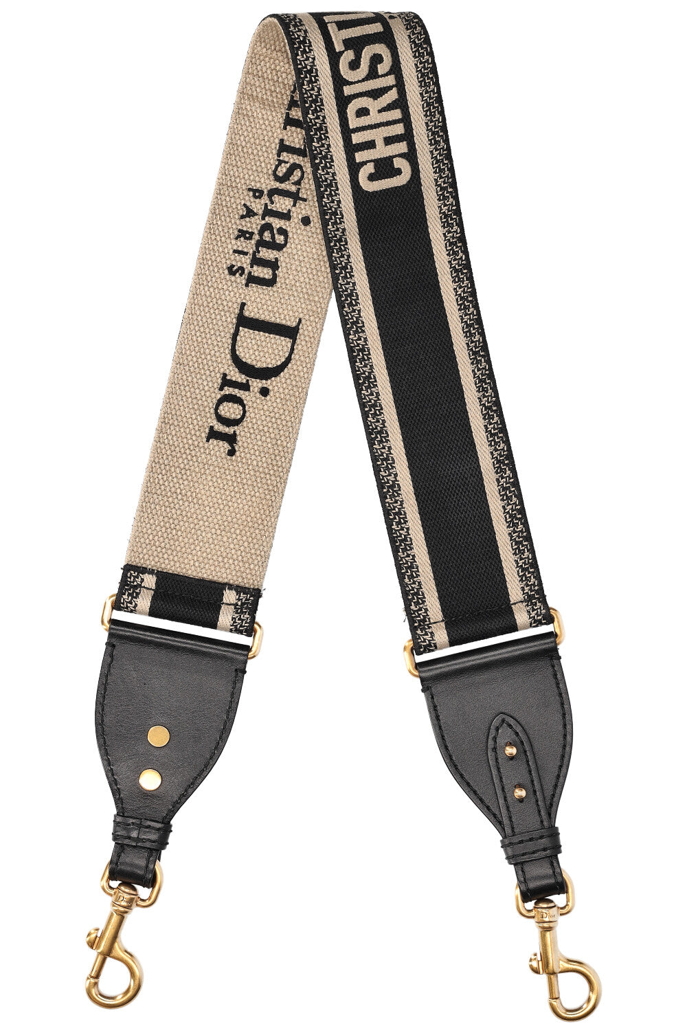 Dior Shoulder Bag Shoulder Strap Leather Black Small
