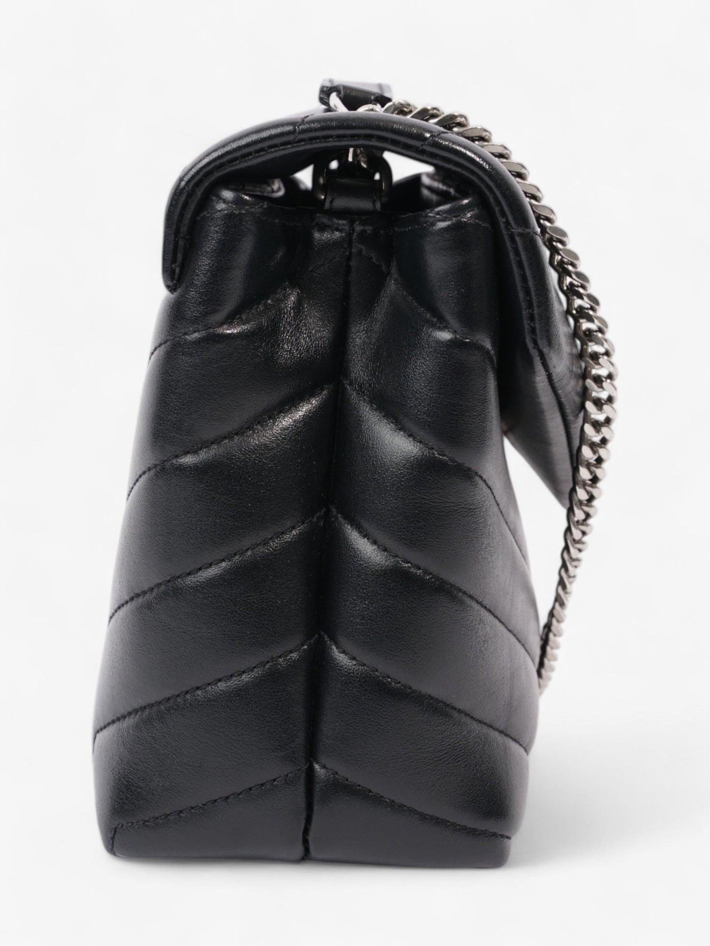 YSL Saint Laurent Lou Lou Crossbody Bag Leather Lambskin Black Lambskin Leather Small