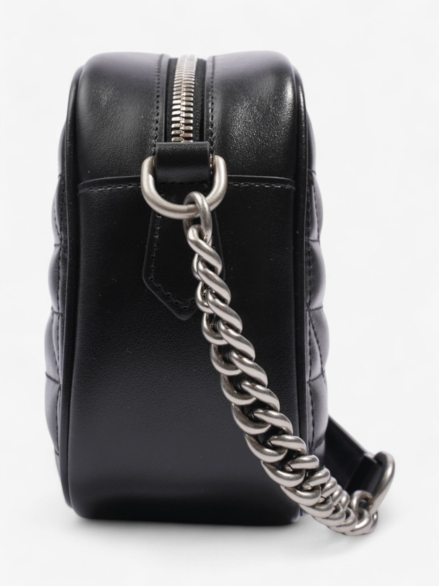 Gucci Marmont Calfskin Crossbody Bag Leather Black