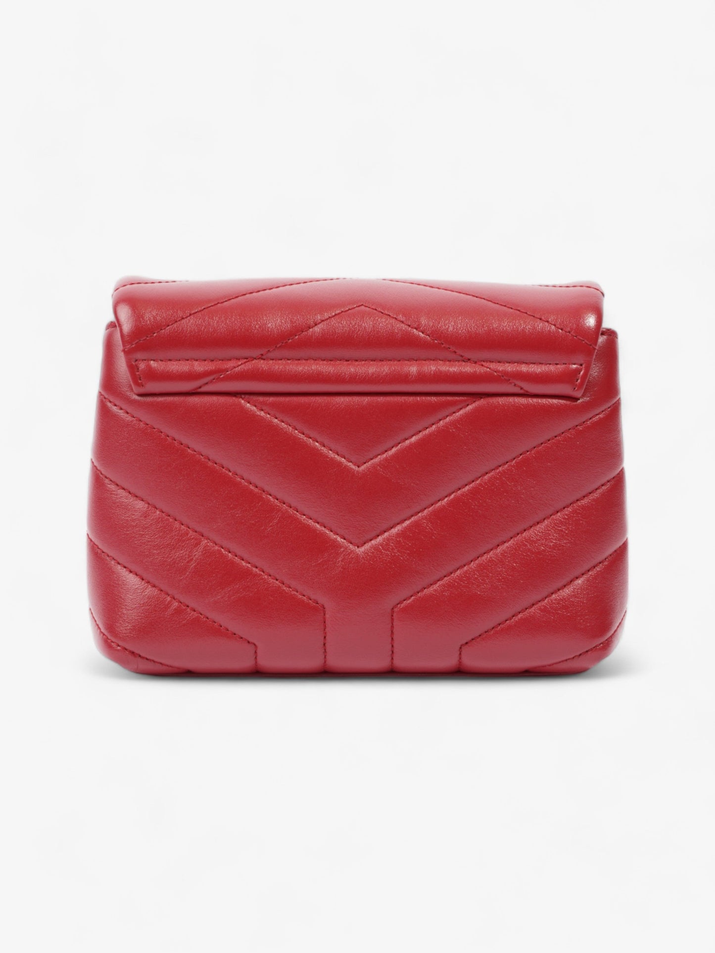 YSL Saint Laurent Loulou Crossbody Bag Leather Red Toy