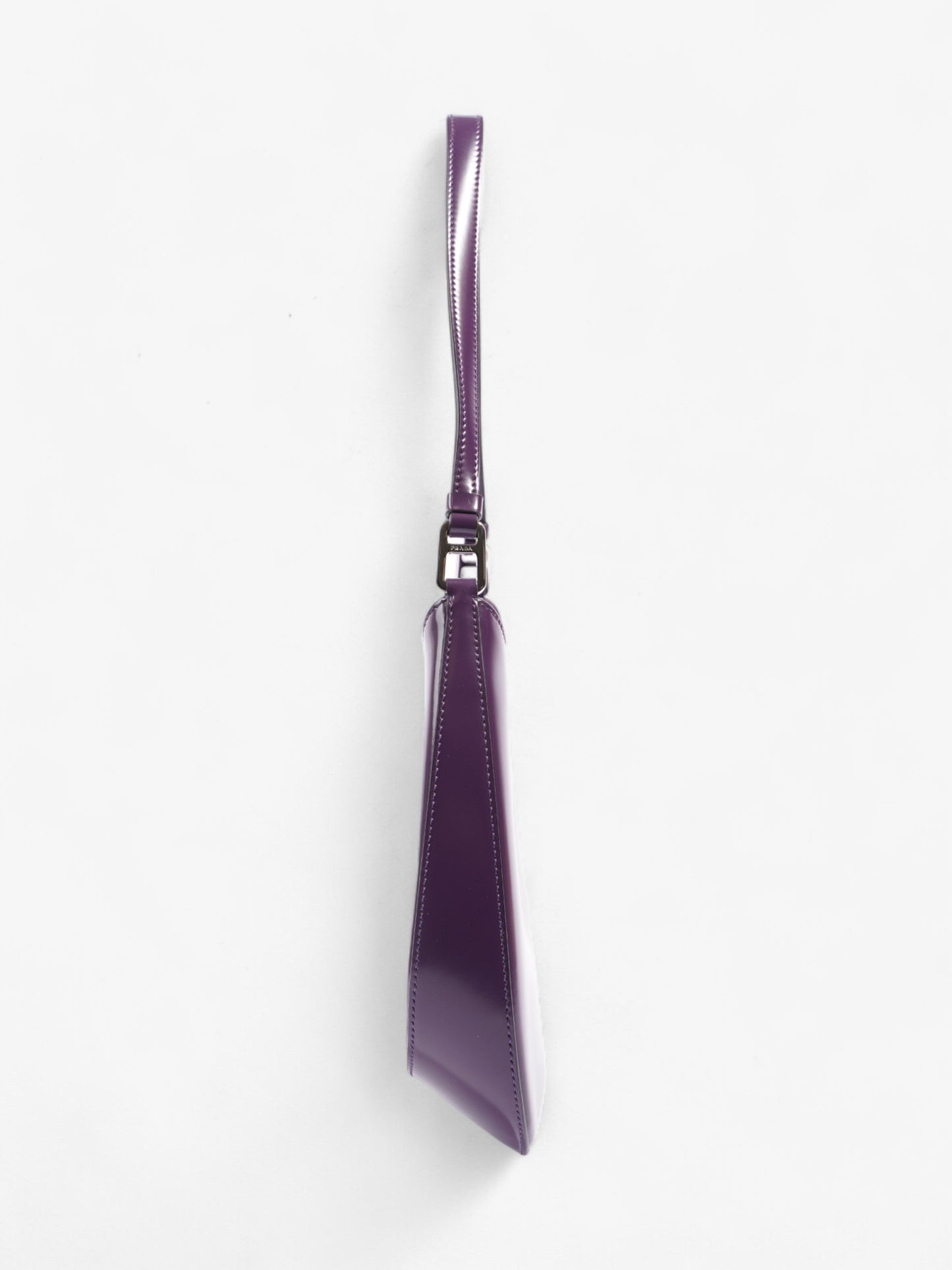 Prada Cleo Shoulder Bag Leather Patent Purple
