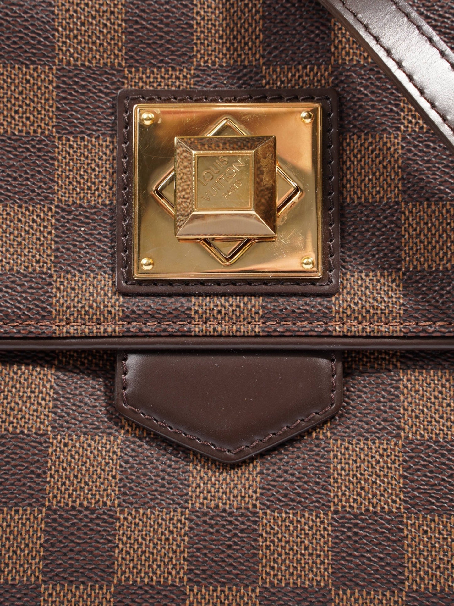 Louis Vuitton Bergamo PM Ebene Coated Damier Canvas Coated Canvas Apparel