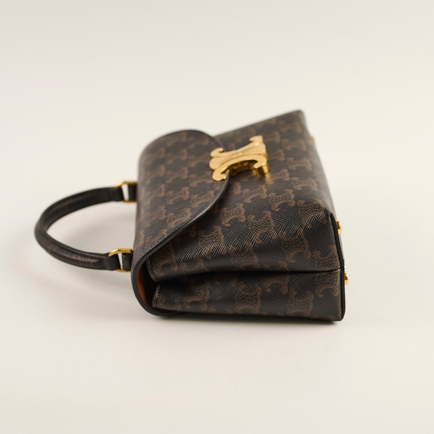 Luxury Teen Triomphe Nino Bag Canvas Tan Travel Bag