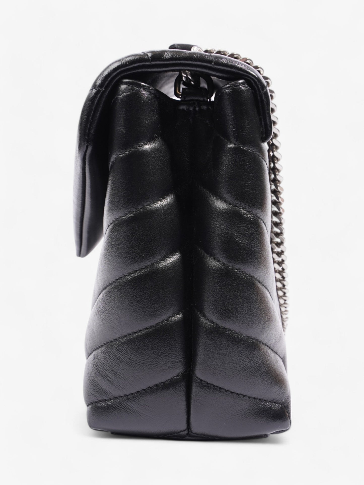 YSL Saint Laurent Lou Lou Crossbody Bag Leather Lambskin Black Leather Small 1