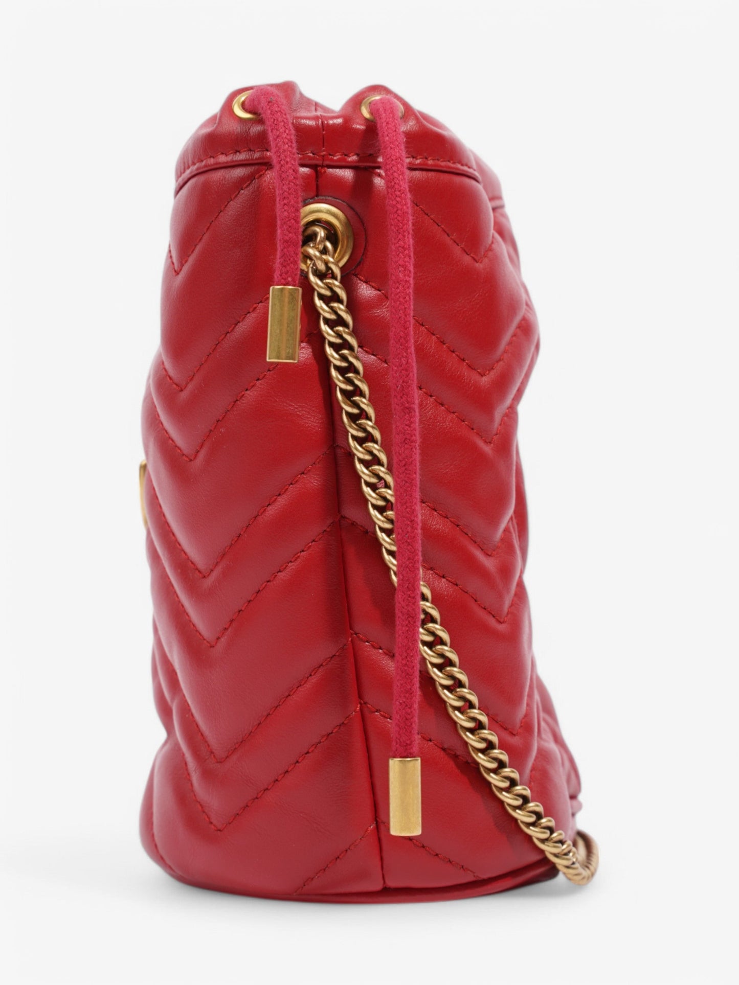 Gucci Marmont Bucket Bag Mini Leather Matelasse Crossbody Bag