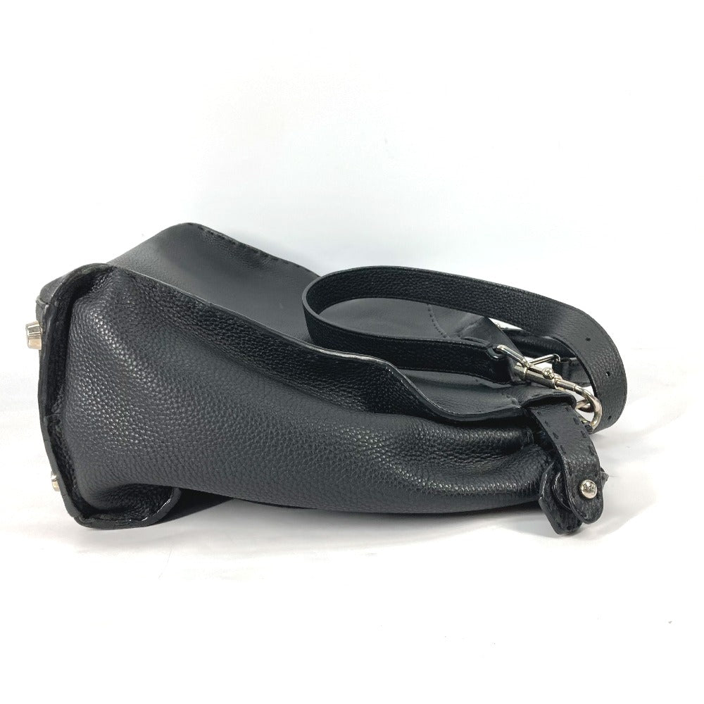 Fendi Business Bag 7Va388 Celeria Peekaboo Leather Black Travel Bag