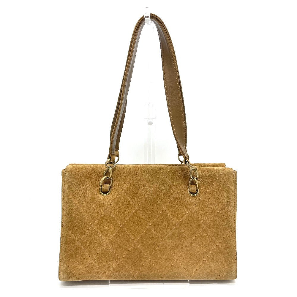 Chanel suede CC COCO Mark Matrasse Brown Shoulder Bag