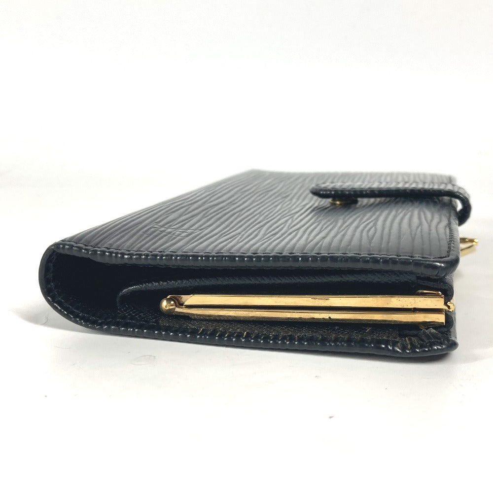 Louis Vuitton Long Purse M63252 Epi Leather Black Wallet Case