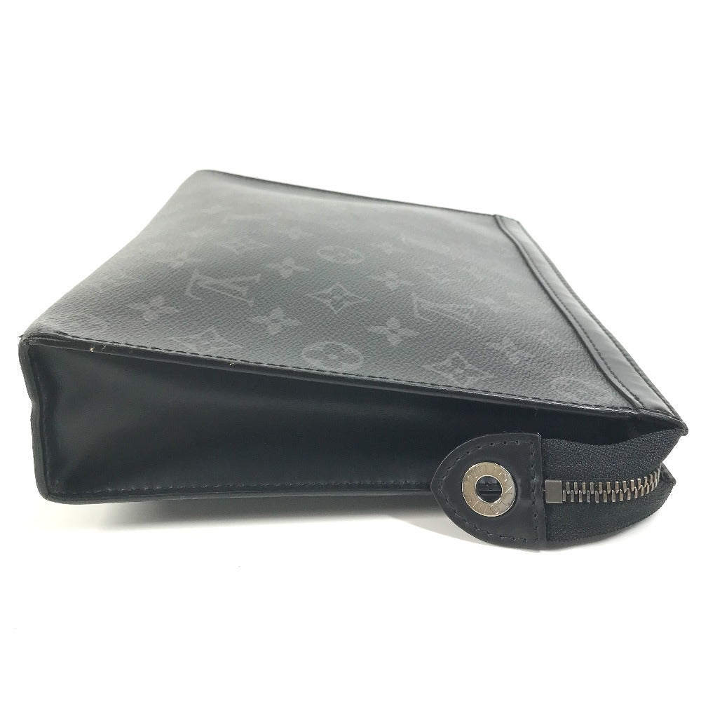 Louis Vuitton business M61692 Eclipse Pochette Monogram Canvas Black Clutch Bag