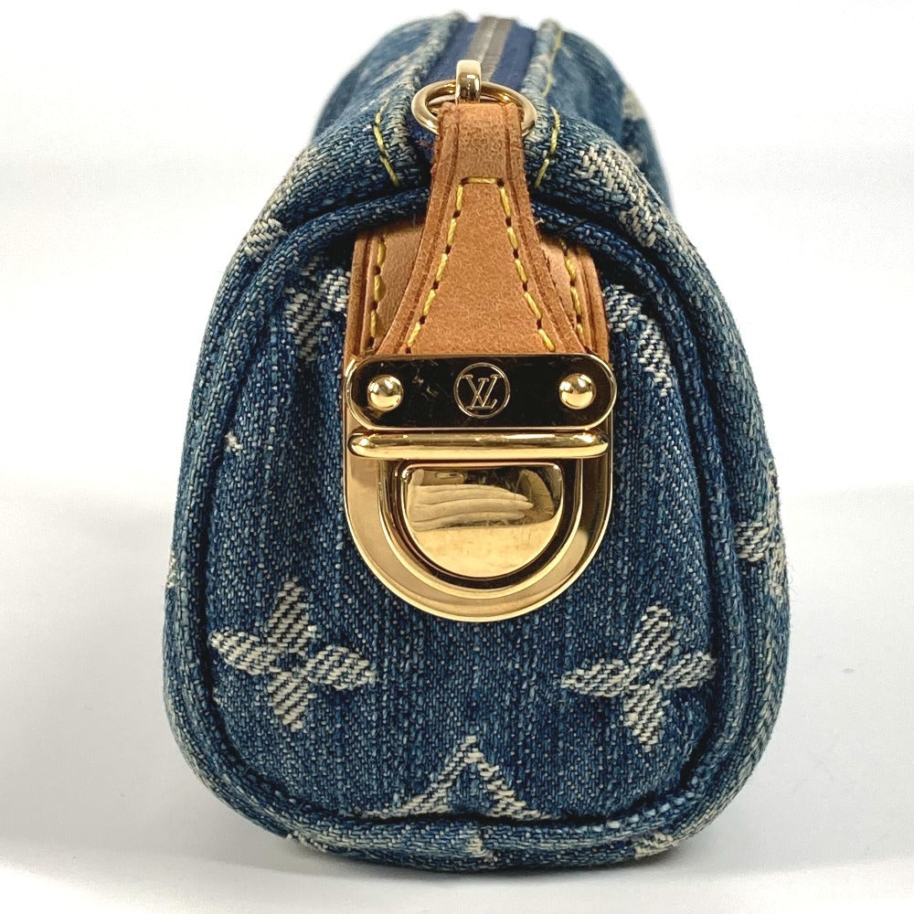 Louis Vuitton Pouch M95082 Truth Speedy PM Monogram Canvas Denim Blue Handbag