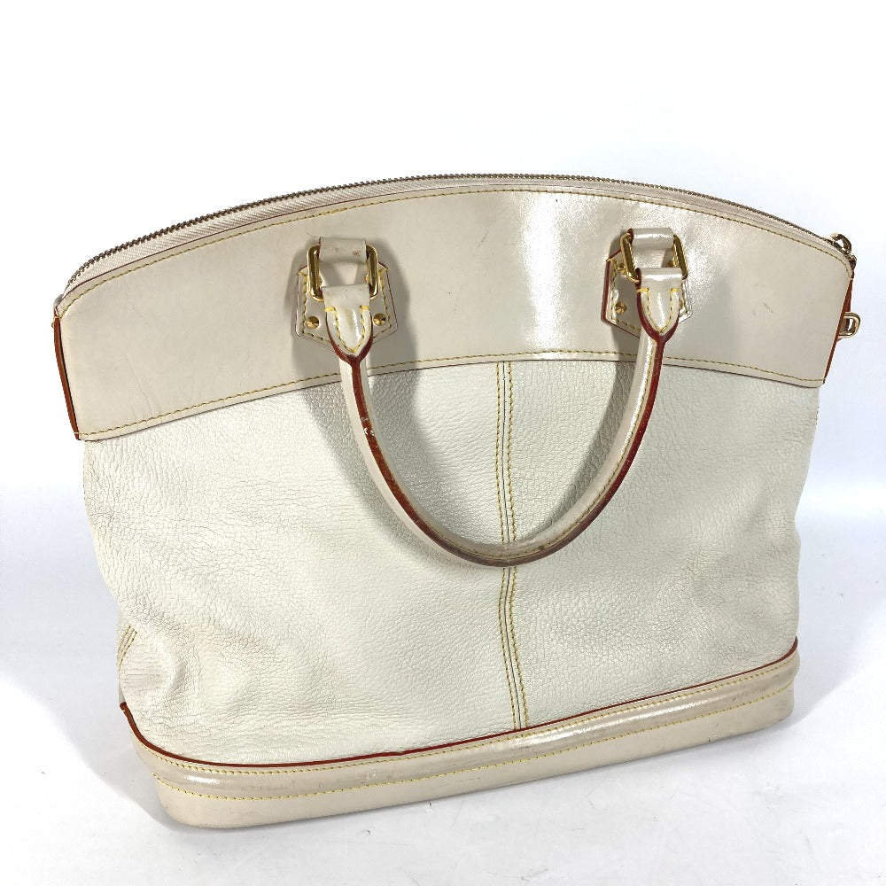Louis Vuitton M91874 Suhari LockitMM Leather White Handbag