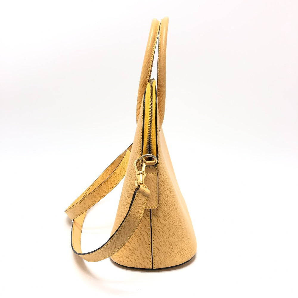 Shoulder Bag Yellow Type Bowling Way Shoulder Leather Beige Crossbody Bag