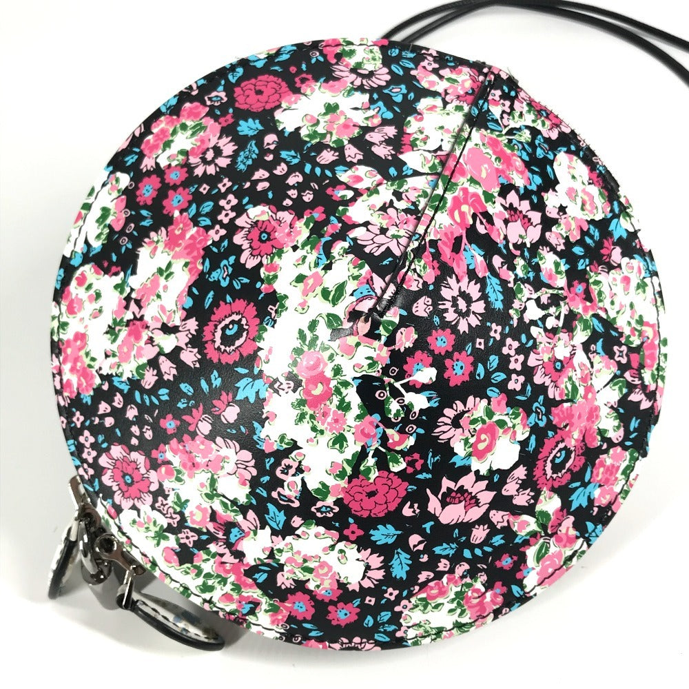 Louis Vuitton Floral pattern Flower Pattern Tupi Leather Black Shoulder Bag