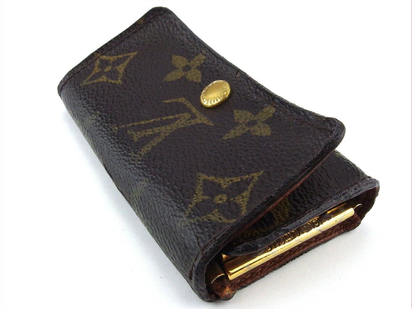 Louis Vuitton Key holder M62631 Multicles4 Brown Beige Gold Key Chain L2980