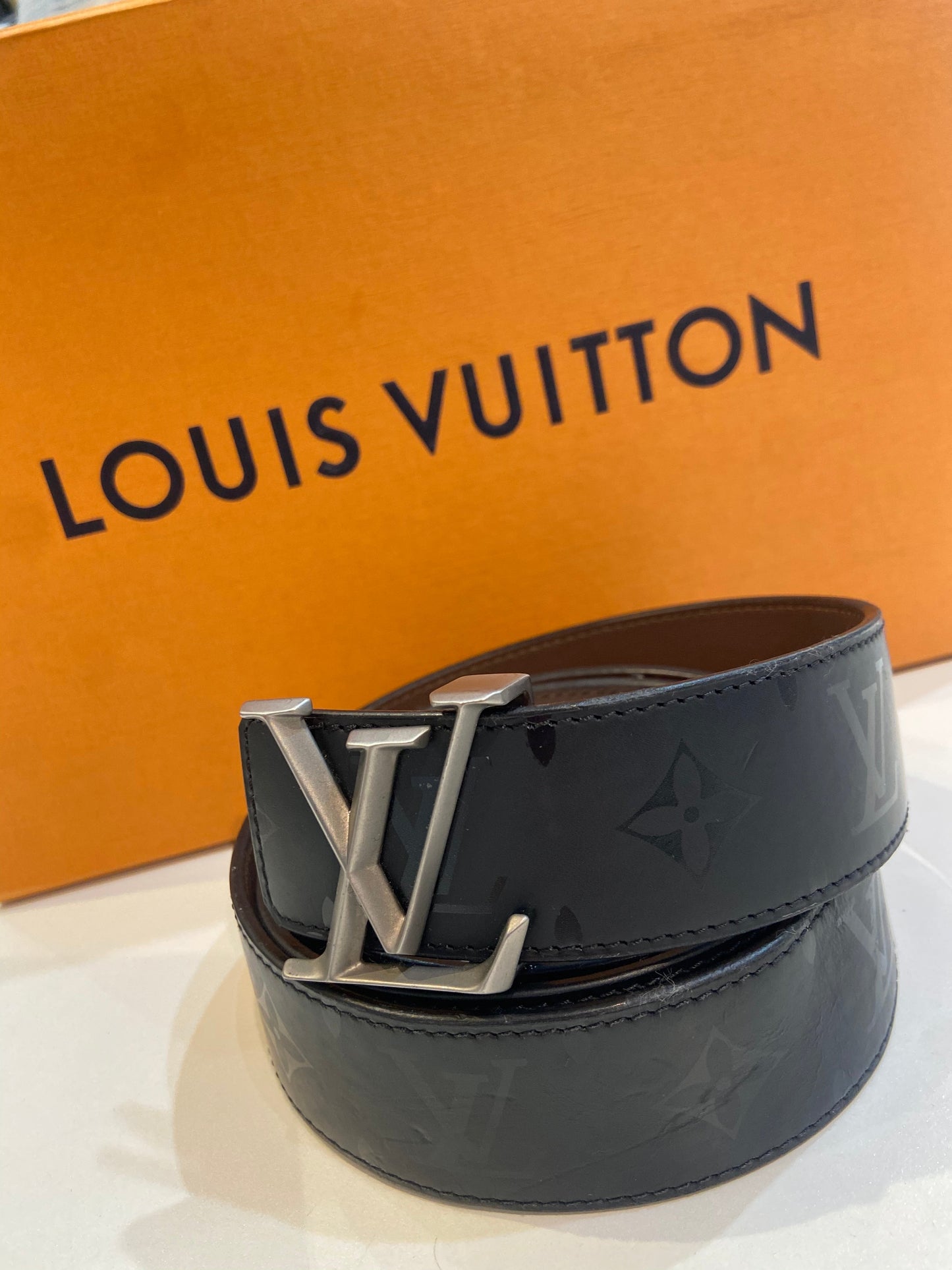Louis Vuitton BUCKLE BELT Monogram Black