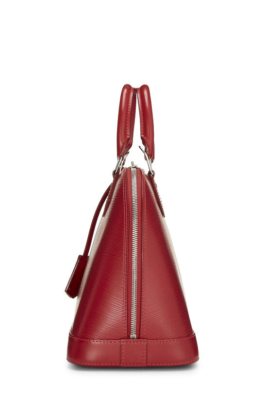 Louis Vuitton ALMA PM Epi Leather Red Handbag