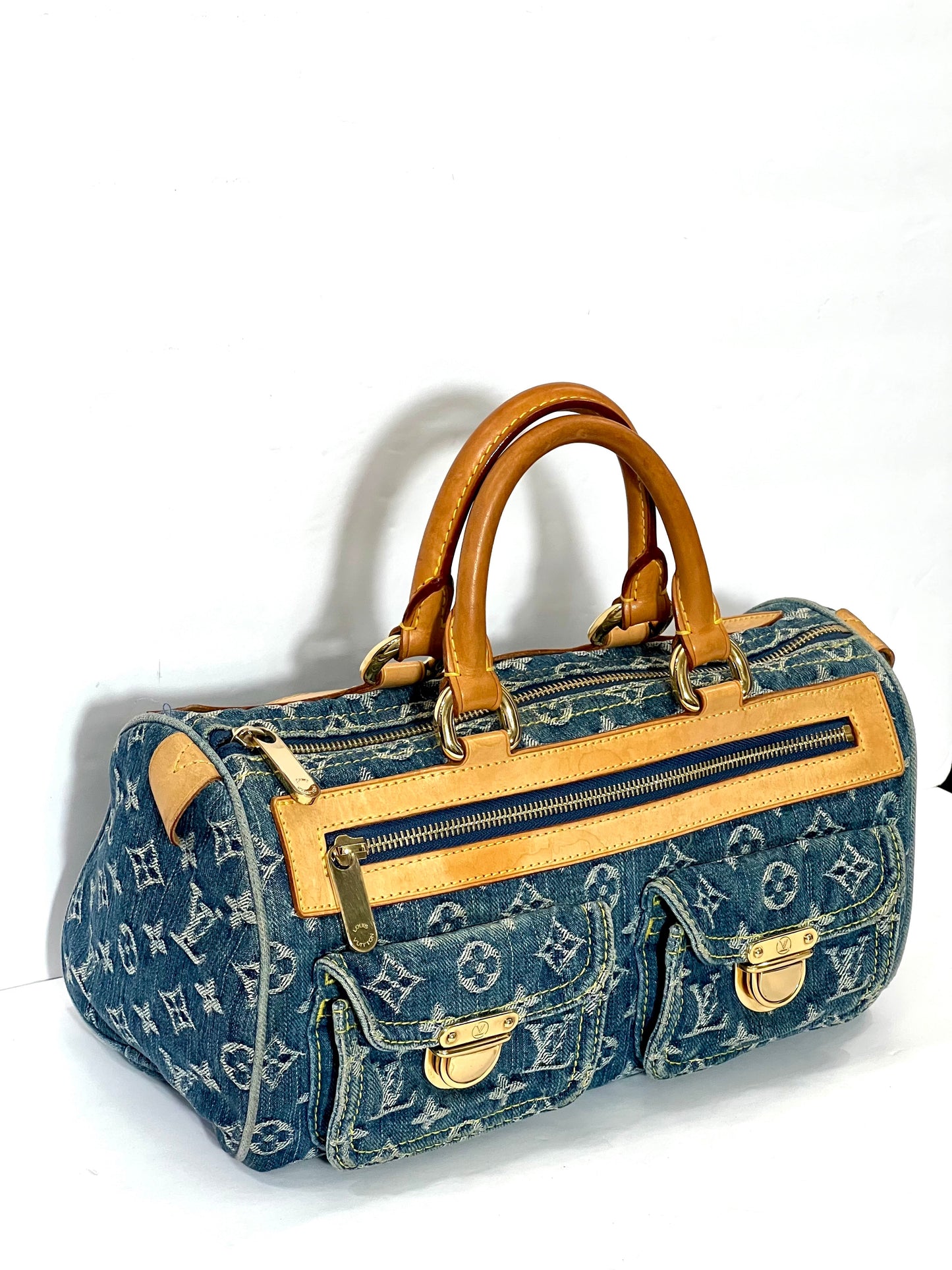 Louis Vuitton DENIM NEO SPEEDY Monogram Handbag Speedy Bag