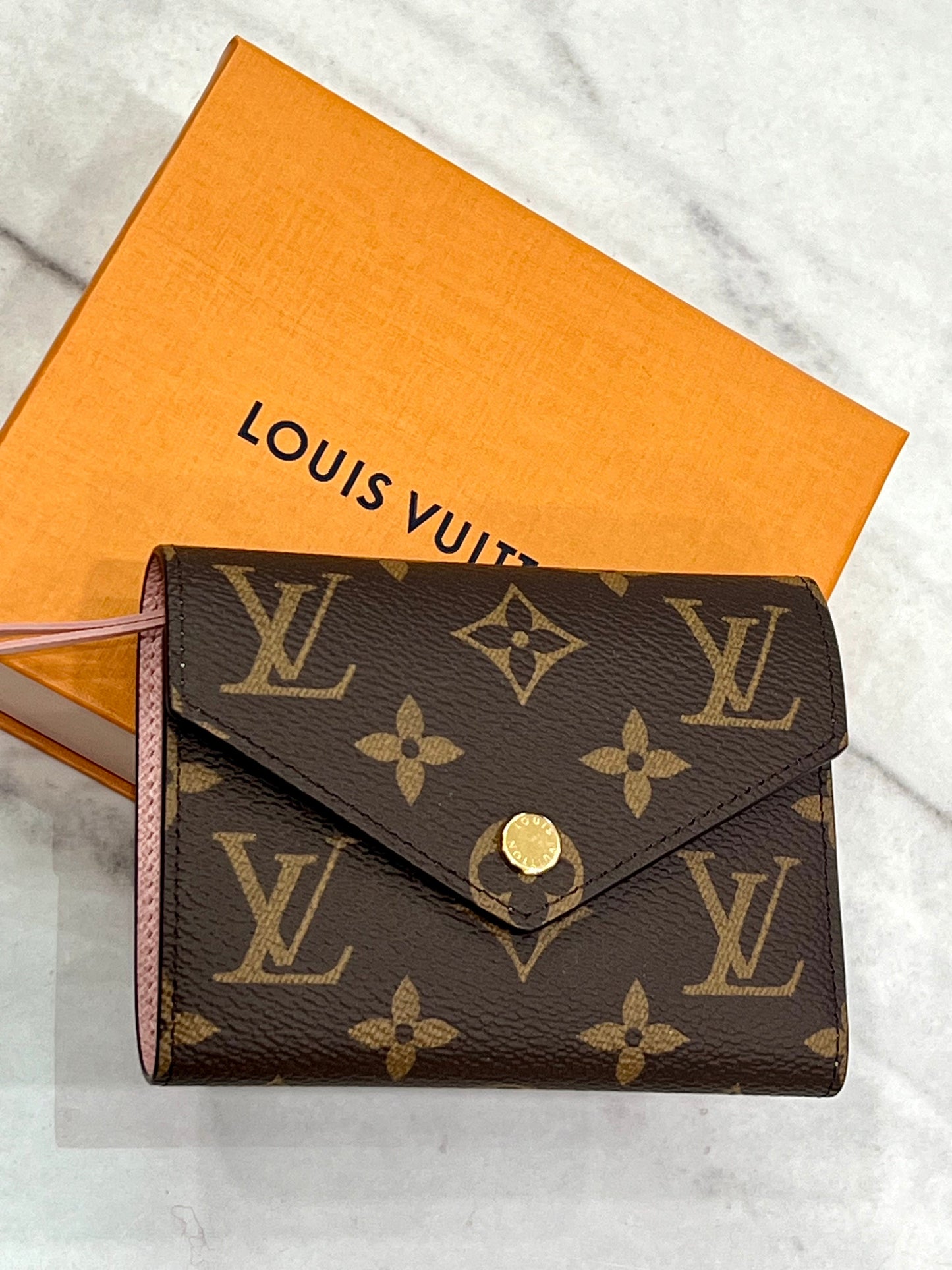 Louis Vuitton ROSE Monogram Wallet Case
