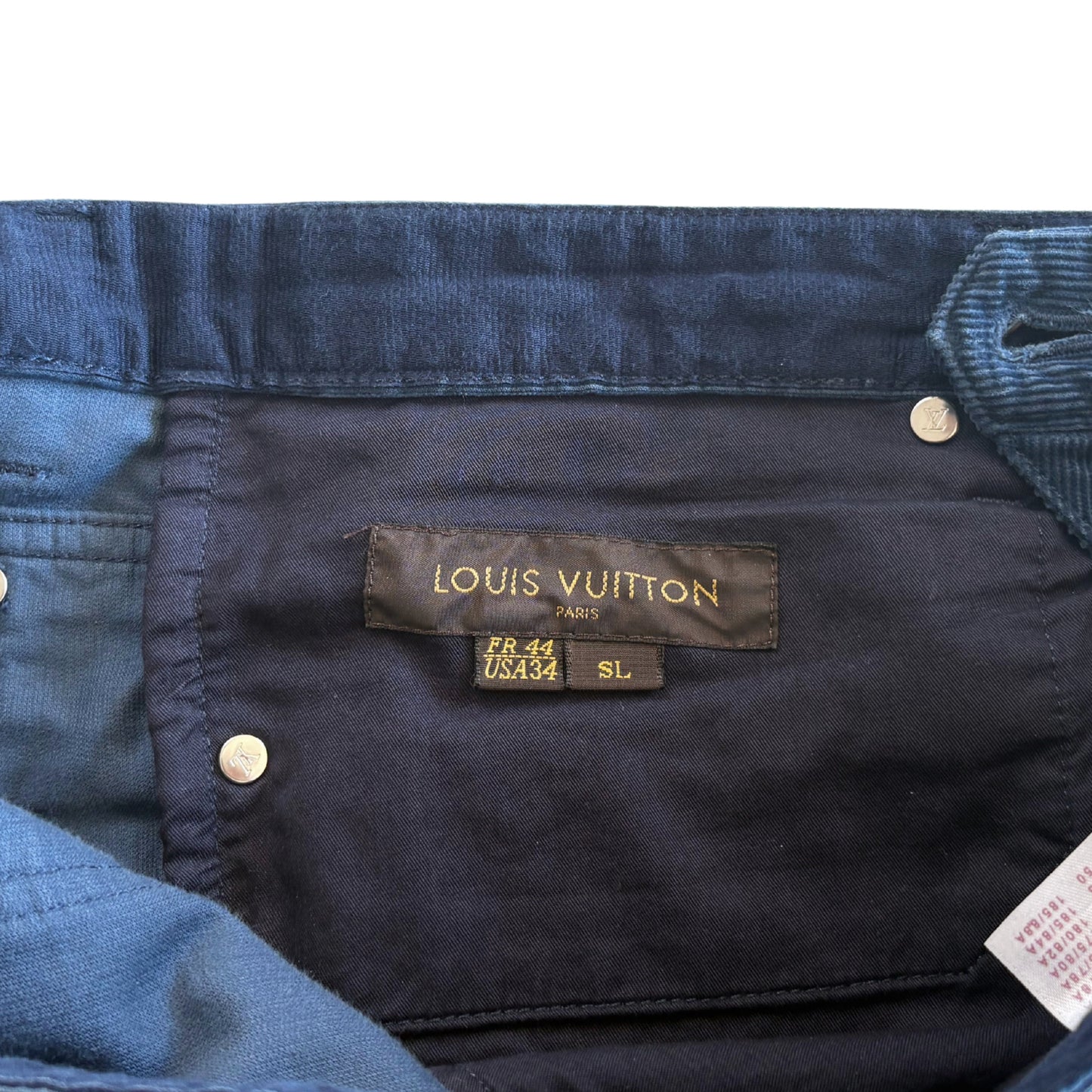 Louis Vuitton Corduroy Pants - Men's 34 Blue Corduroy Pants Mens