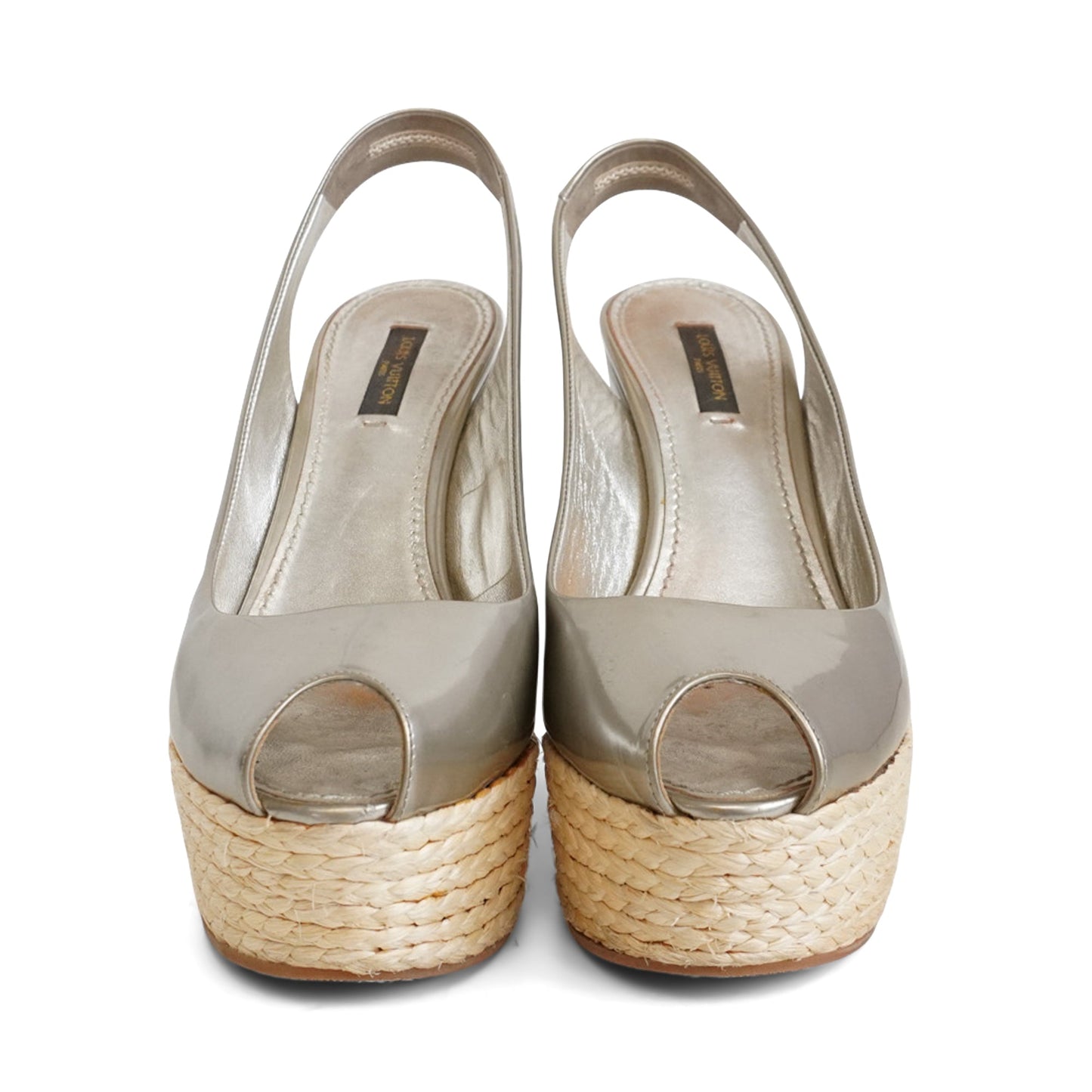 Louis Vuitton 'Lagoon' Espadrille Wedges - Women's 37