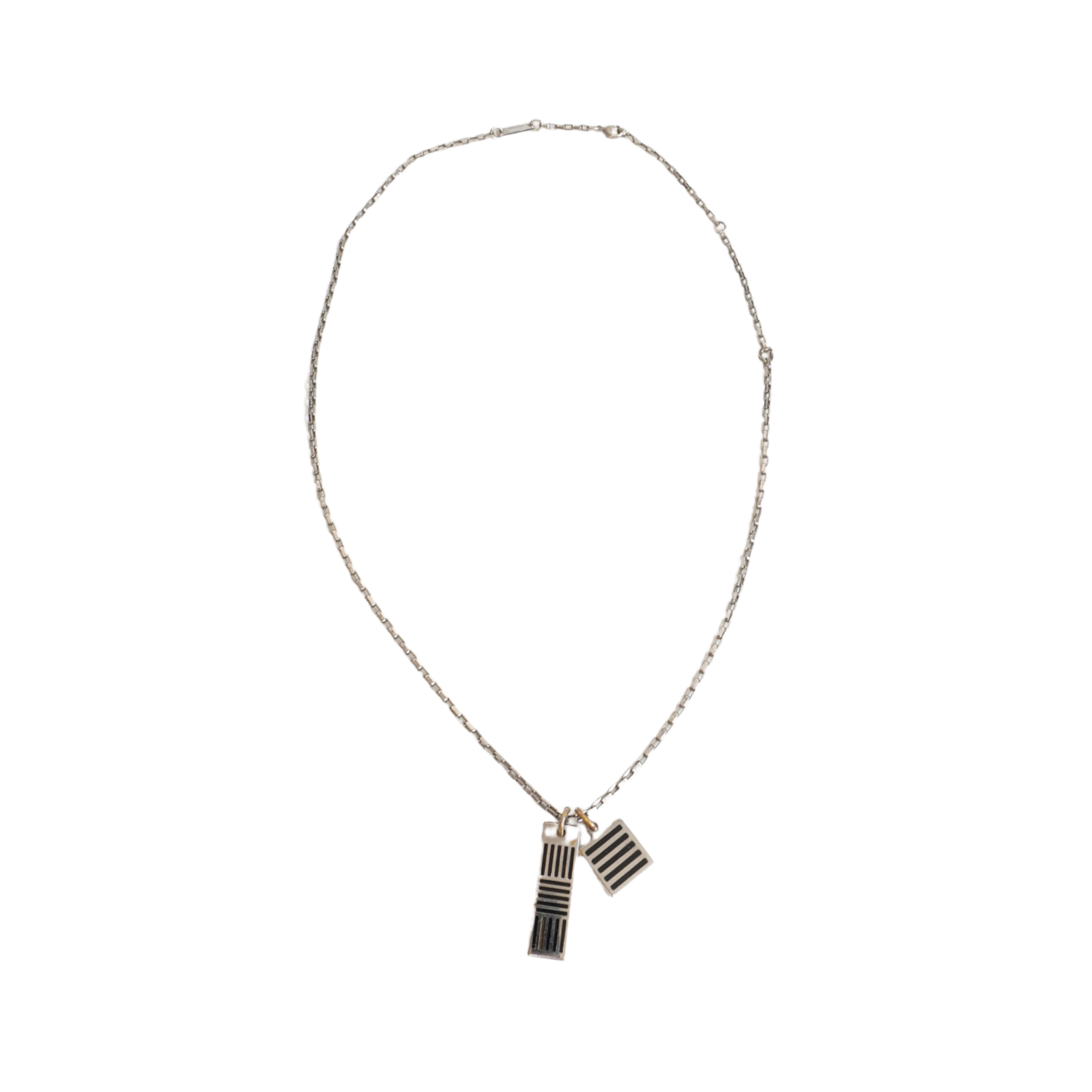 Louis Vuitton 'Damier Black' Pendant Necklace