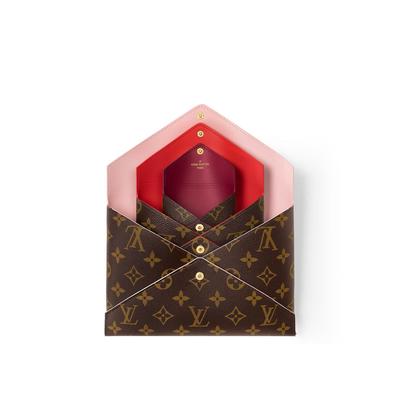 Louis Vuitton KIRIGAMI POCHETTE SET Monogram Clutch Bag