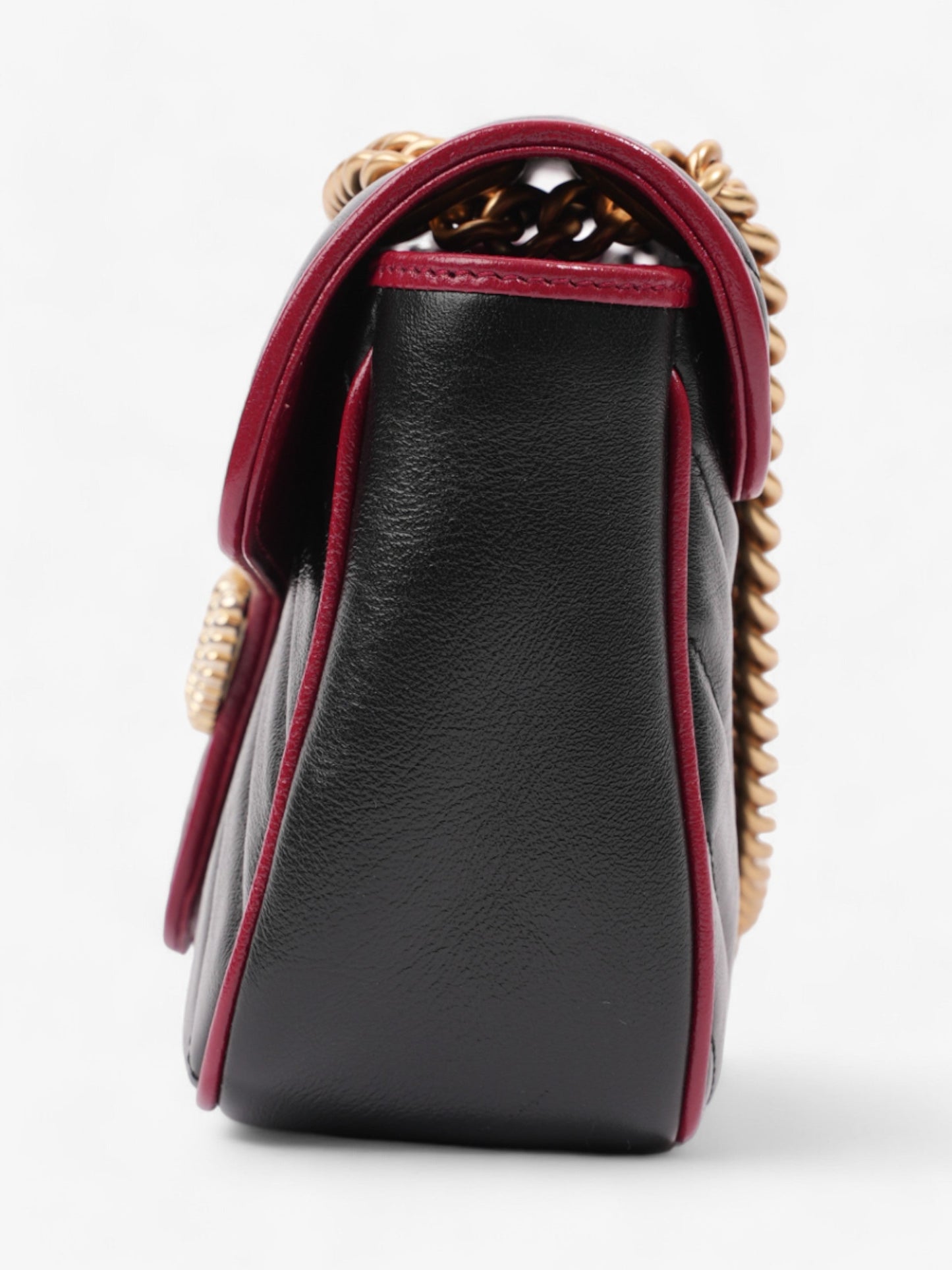 Gucci Marmont Flap Small Shoulder Bag Leather Black