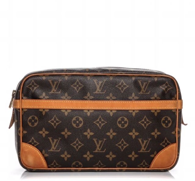 Louis Vuitton Compiegne Pochette Monogram Clutch Bag