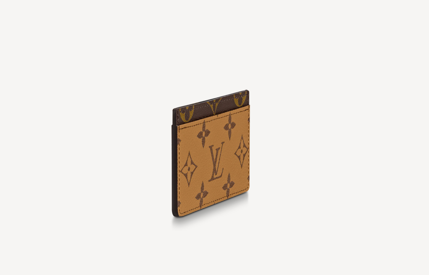 Louis Vuitton REVERSE CARD HOLDER Monogram Wallet Case