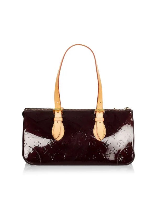 Louis Vuitton ROSEWOOD AVENUE AMARANTE Monogram Vernis Handbag