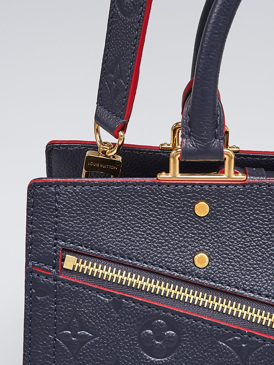 Louis Vuitton Sully Marine Rouge Monogram MM Empreinte Handbag