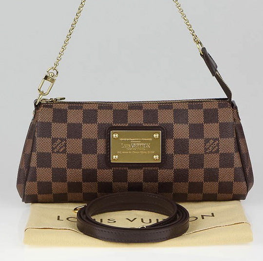 Louis Vuitton Eva Ebene -Pochette Damier Clutch Bag