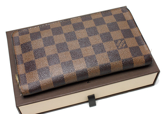 Louis Vuitton EBENE PORTE MONNAIE ZIPPY Damier Wallet Case