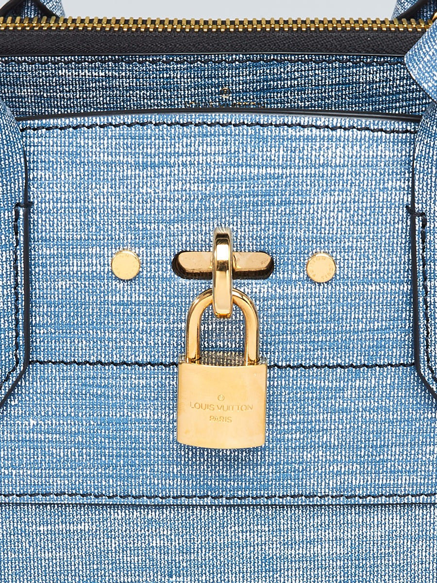 Louis Vuitton Denim City Steamer MM Epi Leather Handbag