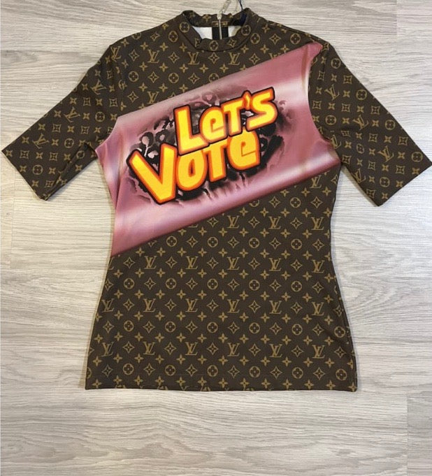 Louis Vuitton LET'S VOTE SHIRT Monogram Apparel