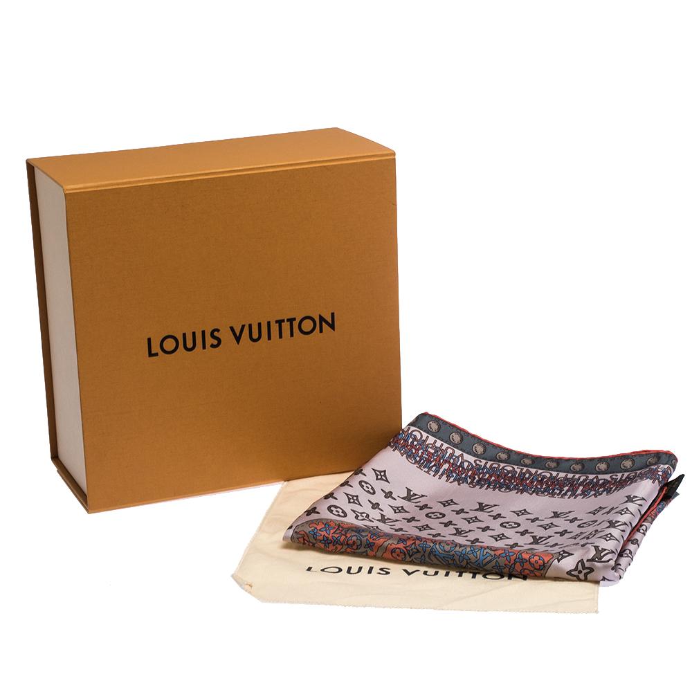 Louis Vuitton Map Silk Bandeau Scarf