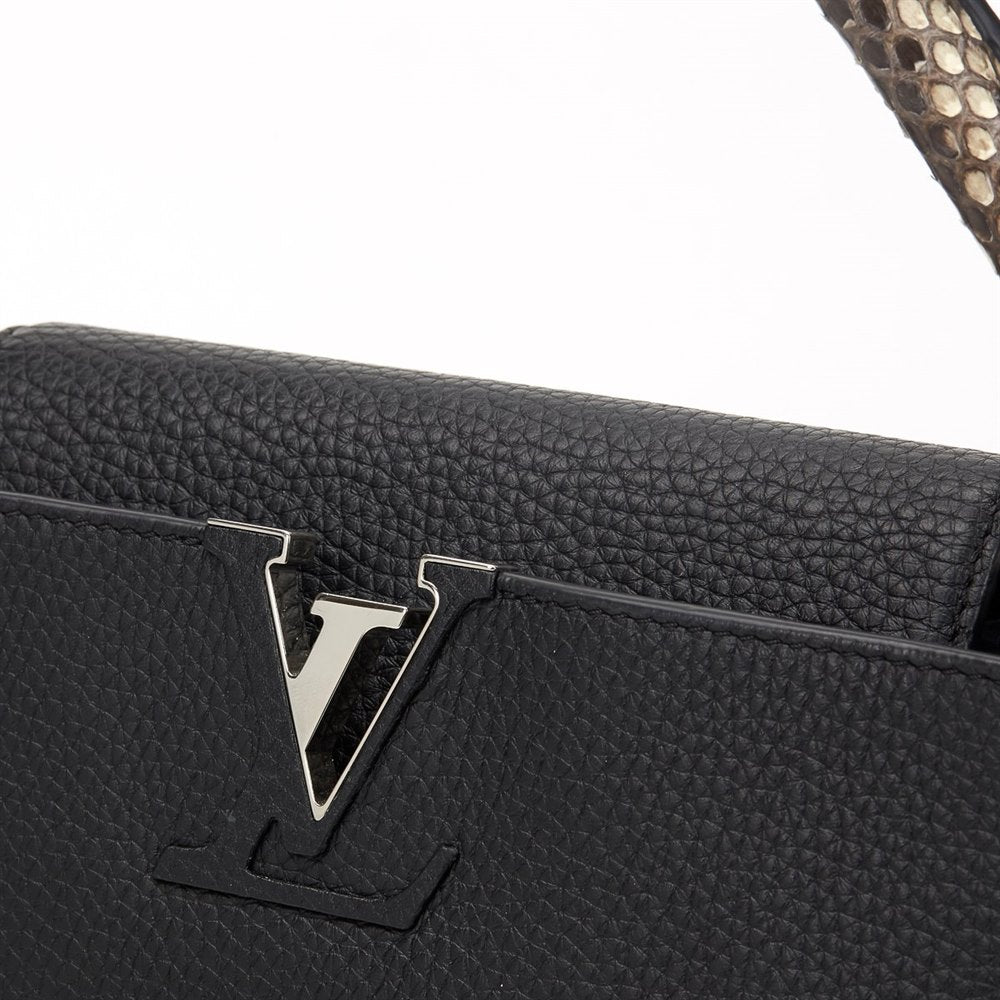 Louis Vuitton & PYTHON SKIN -HS MM Leather Hat