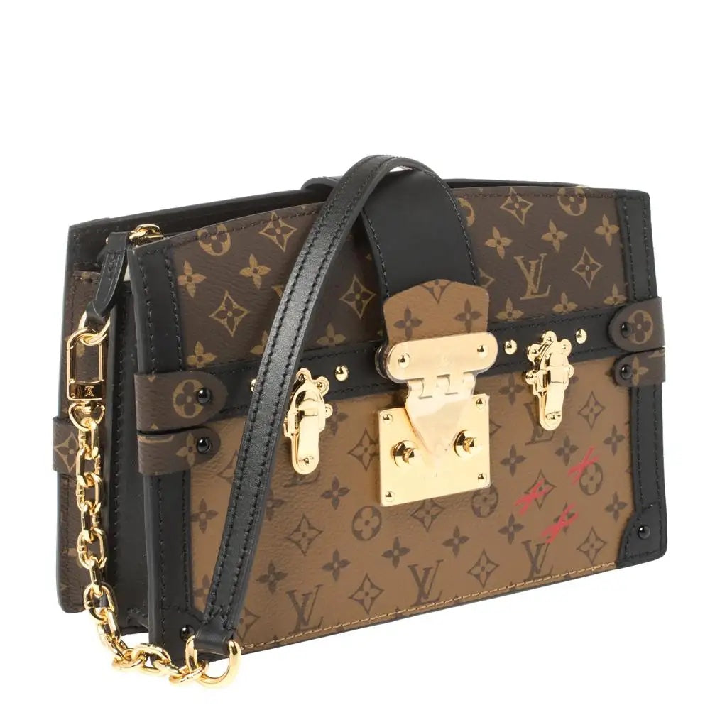 Louis Vuitton REVERSE TRUNK Monogram Clutch Bag